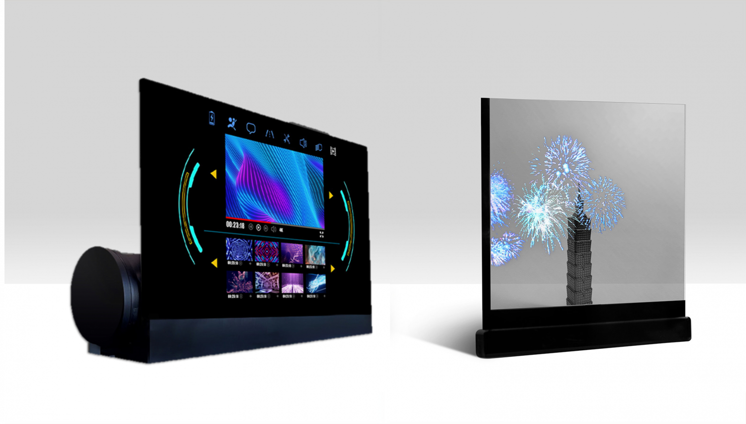 可卷式、折迭性、高透明